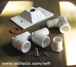 antenna parts are cheap PVC plumbing elements