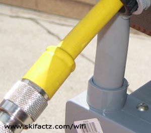 Heat shrink tubing on RF cable