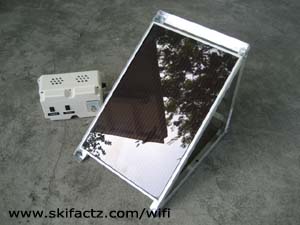 Custom built solar charger for Linksys WRT54G