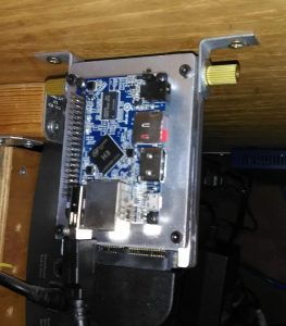 Orange Pi mounted with L brackets