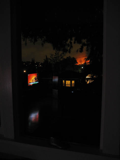 griffith park flames shooting high